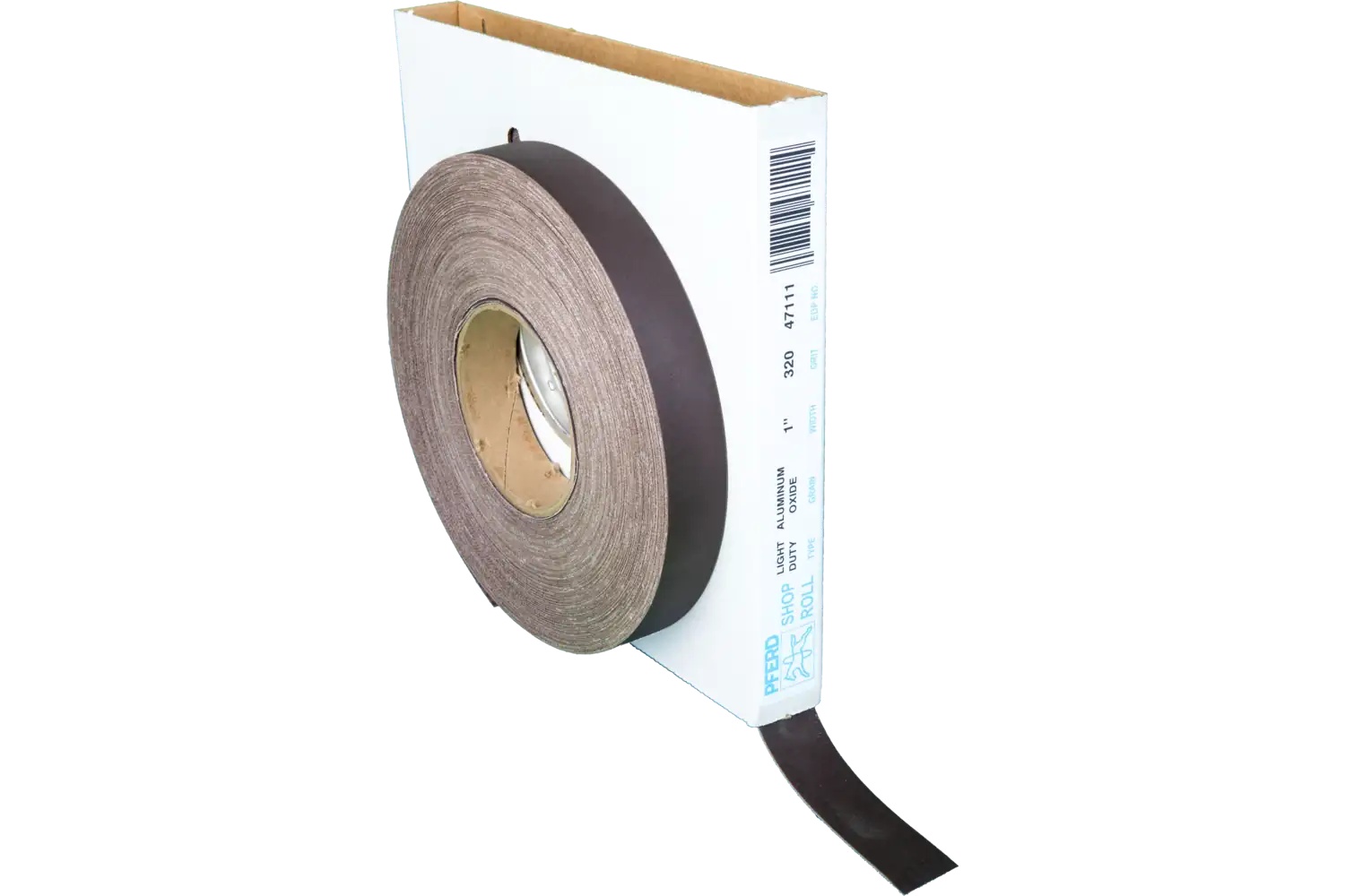 Picture of Pferd Shop Roll, Flexible Light Duty, 1" x 50 yards, 320 Grit, Aluminum oxide